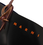 Marni - Large Logo-Print Colour-Block Leather-Trimmed PVC Tote Bag - Multi