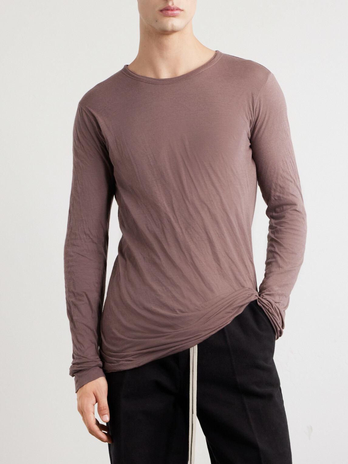 Rick Owens - Double Cotton T-Shirt - Purple