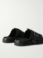 Stone Island Shadow Project - Suede and Mesh Sandals - Black
