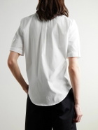 Alexander McQueen - Brad Pitt Button-Down Collar Cotton-Blend Poplin Shirt - White