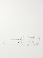 MONTBLANC - Round-Frame Silver-Tone Optical Glasses - Silver