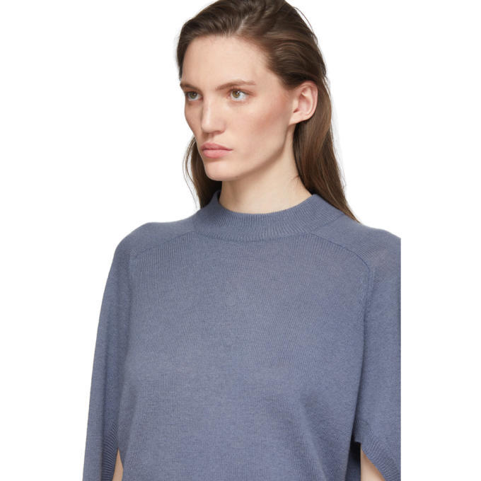Tibi Blue Spring Cocoon Sweater