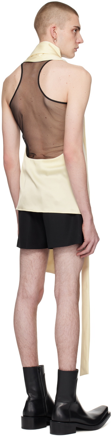 EGONlab Off-White Backless Shirt