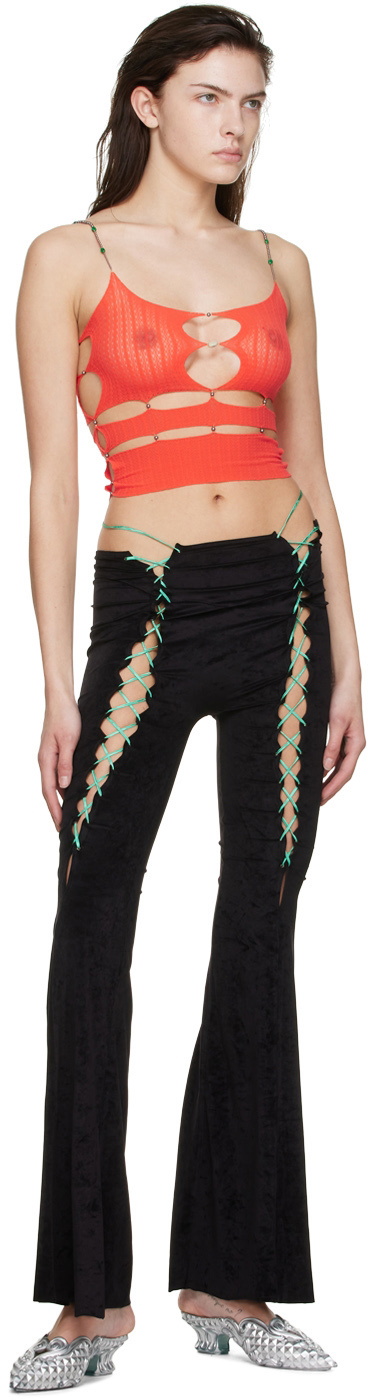 Women's Beaded See-through Leggings by Rui