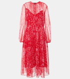 Gucci Floral silk midi dress