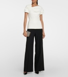 Safiyaa Peplum crêpe top