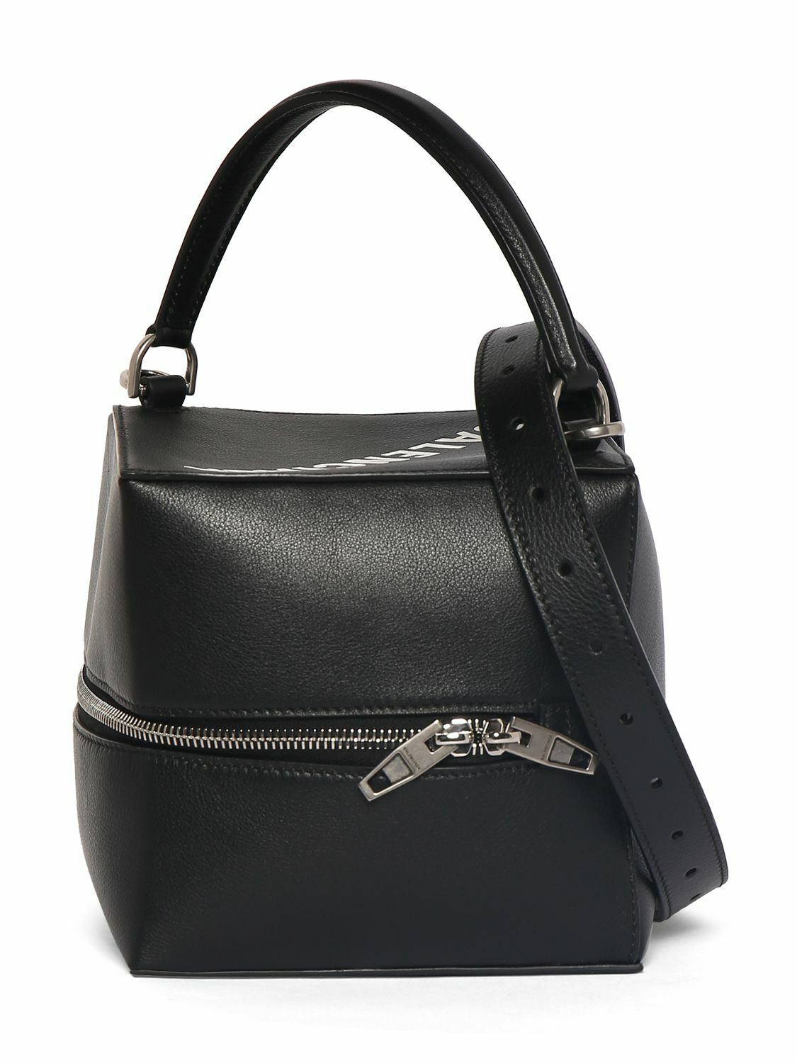 Eiyye Crossbody Bag - Cowhide Leather Small Shoulder Bag With Top Handle, Zip Closure - View #2
