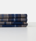 Loewe - Anagram checked wool-blend blanket