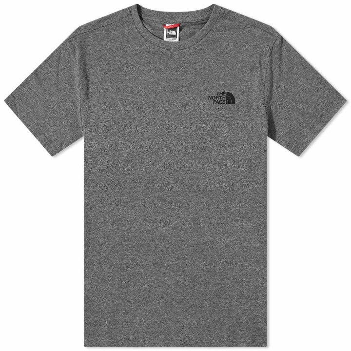 Photo: The North Face Men's Simple Dome T-Shirt in Medium Grey Heather