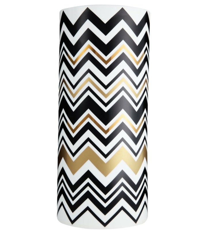 Photo: Missoni Zig Zag Gold Tall vase