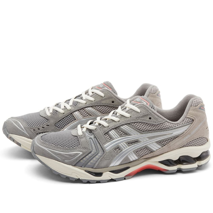 Photo: Asics Men's Gel-Kayano 14 Sneakers in Clay Grey/Pure Silver
