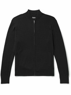 Club Monaco - Cashmere Zip-Up Cardigan - Black