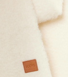 Loewe Fringed mohair and wool-blend scarf