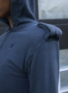 GREG ROSS Shrunken Military Hooded Sweatshirt