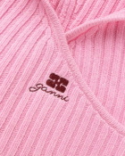 Ganni Future Wool Balaclava pink Women