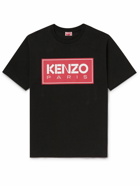 KENZO - Logo-Print Cotton-Jersey T-Shirt - Black