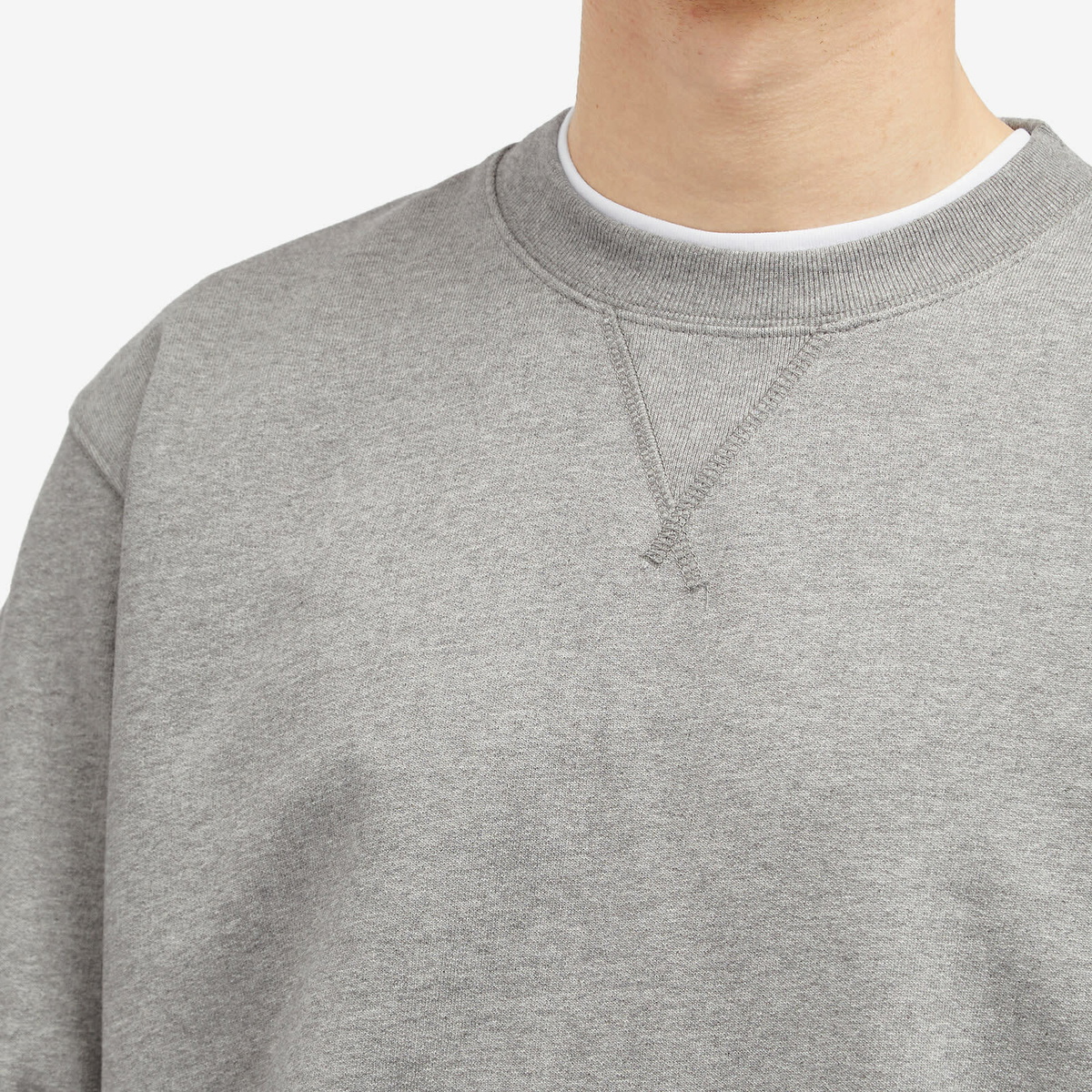 Norse Projects Men's Standard Crew Sweatshirt in Grey Melange