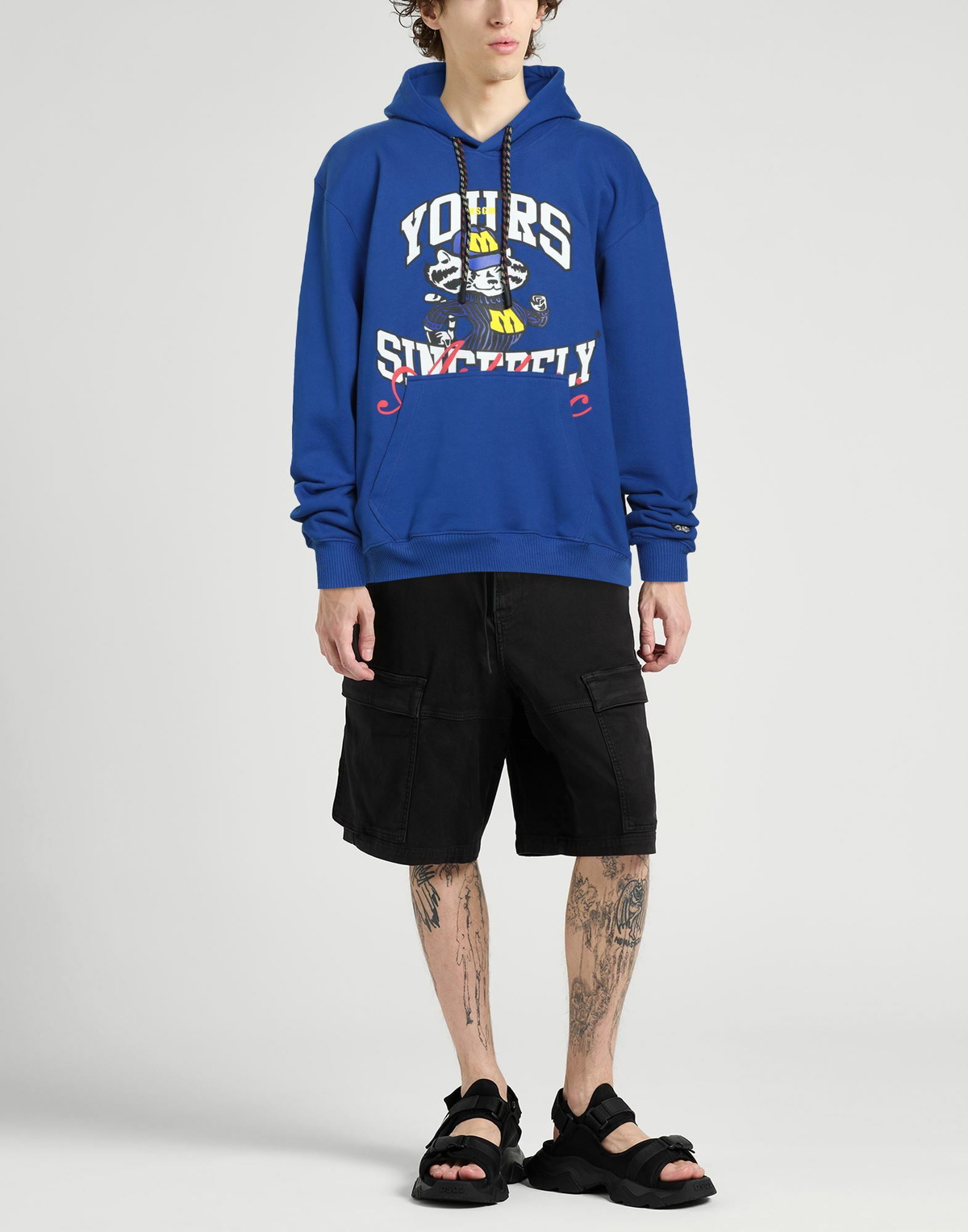 Msgm Mens Sweatshirt in Blue