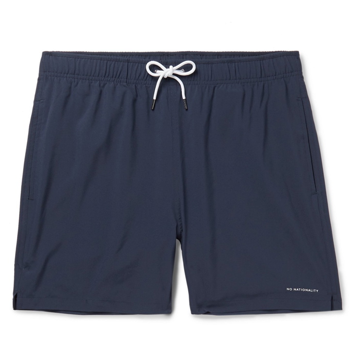 Photo: NN07 - Jules Slim-Fit Mid-Length Swim Shorts - Blue