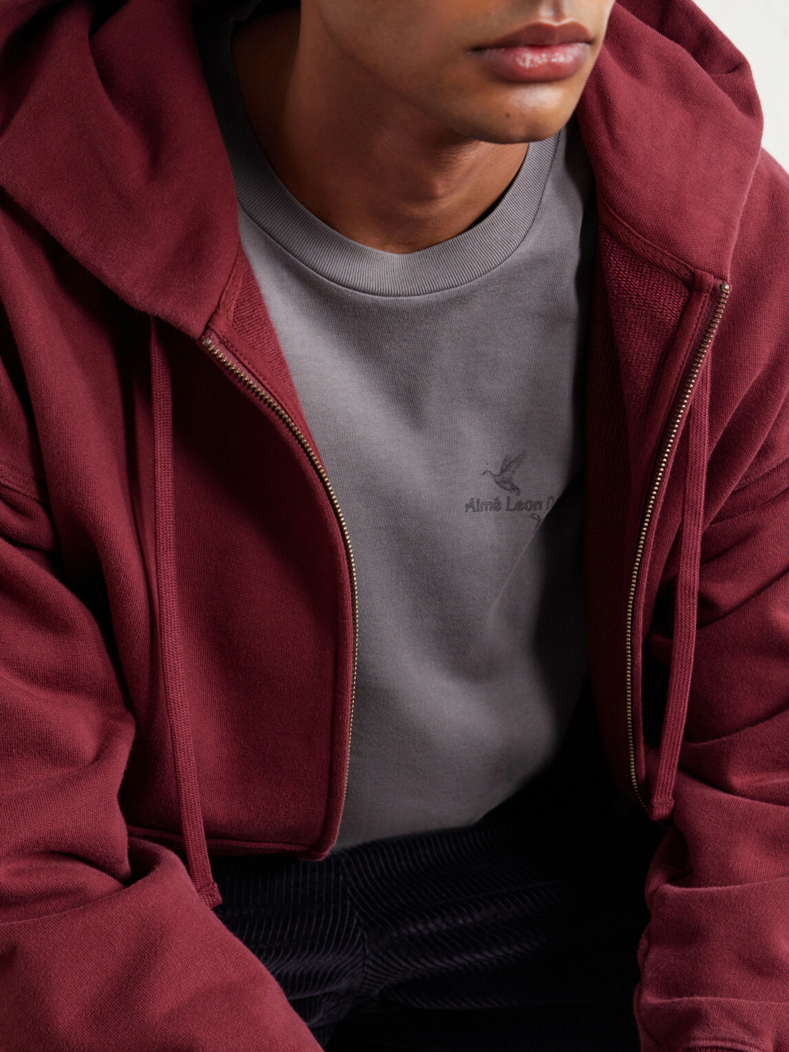 Aimé Leon Dore - Logo-Embroidered Cotton-Jersey T-Shirt - Gray
