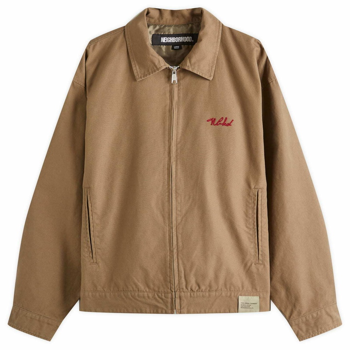 Photo: Neighborhood Men's Zip Work Jacket in Olive Drab