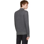 Loro Piana Grey and Navy Woodmere Sweater