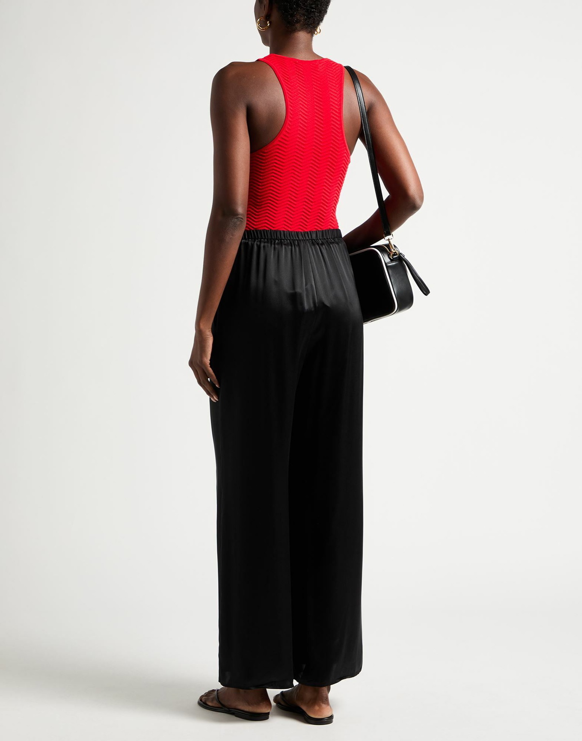 Laneus Womens Bodysuit in Tomato red