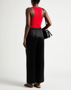 Laneus Womens Bodysuit in Tomato red