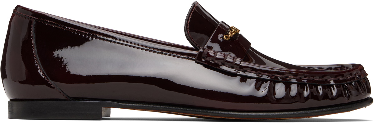 Chloé Burgundy 'Chloé' Loafers