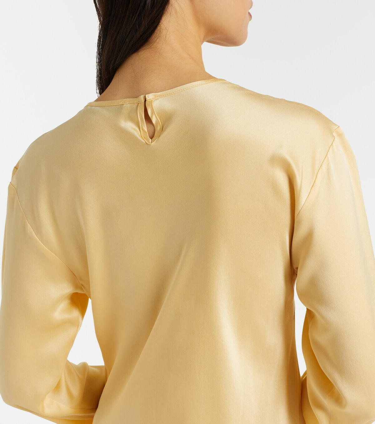 Asceno Salina silk charmeuse midi dress