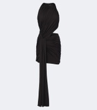 David Koma Cutout draped minidress