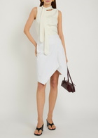 Lemaire Scarf-effect Cotton-blend top Off White