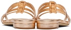 Manolo Blahnik Copper Riran Sandals