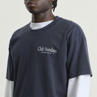 Sundays Men's Track T-Shirt in Navy