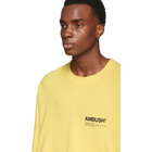 Ambush SSENSE Exclusive Yellow Logo Crewneck Sweatshirt