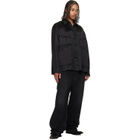 Maison Margiela Black Patchwork Satin Jacket