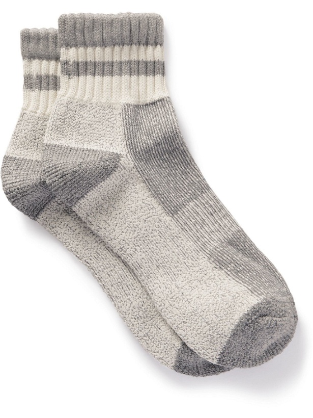 Photo: Thunders Love - Athletic Ribbed Cotton-Blend Socks