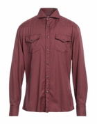 Brunello Cucinelli Mens Shirt Burgundy