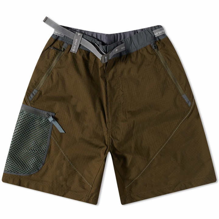 Photo: And Wander Men's Breathable Ripstop Short in Khaki