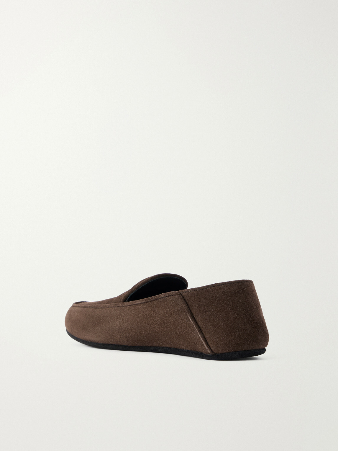 George Cleverley - Mayfair Collapsible-Heel Suede Loafers - Brown