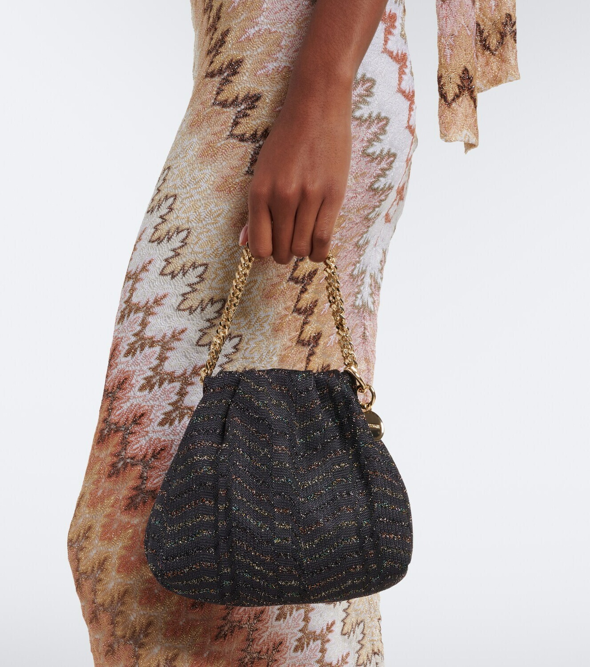 Missoni Greek Key Chevron pouch