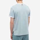 Thom Browne Men's Ringer T-Shirt in Blue
