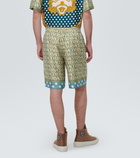 Versace Versace Allover silk shorts