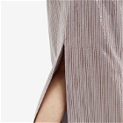 Saks Potts Women's Livia Sequin Skirt in Brown Stripe Sequin