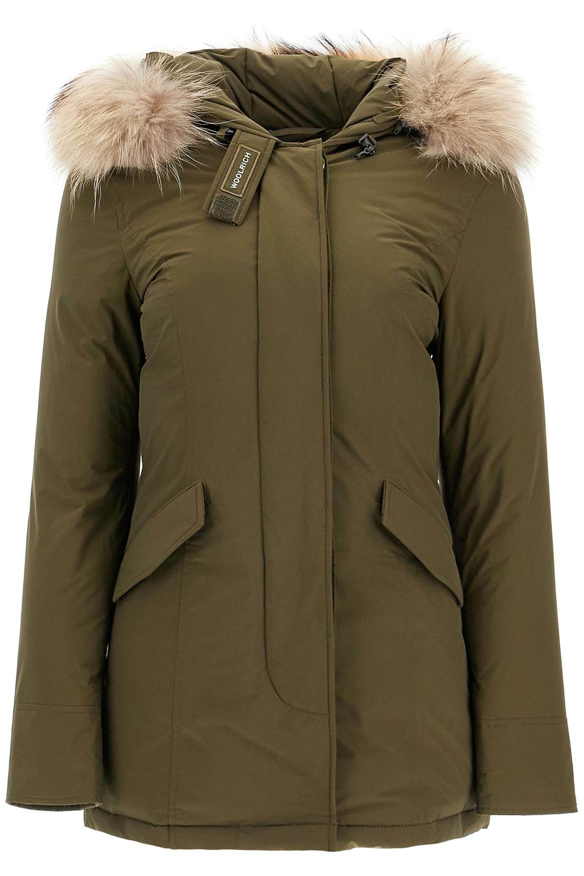 WOOLRICH luxury arctic parka with fur Khaki