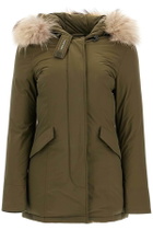 WOOLRICH luxury arctic parka with fur Khaki
