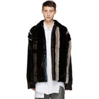 Y/Project Brown Faux Fur Jacket