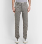 Incotex - Slim-Fit Stretch-Cotton Twill Trousers - Gray