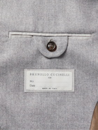 Brunello Cucinelli - Double-Breasted Wool Blazer - Gray