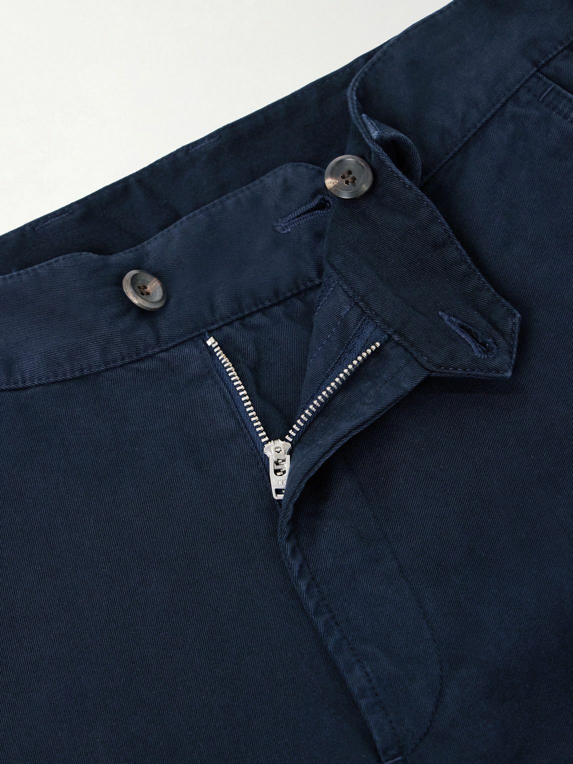 Drake's - HIM Straight-Leg Cotton-Twill Chinos - Blue